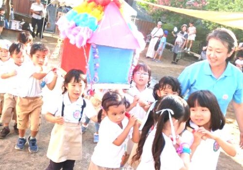 <ようちえんSHOT>夏フェスタ「はじまるよ～🌻」